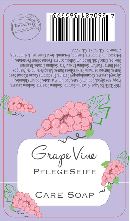 FS006 60×105mm Pflegeseife Grape-Vine