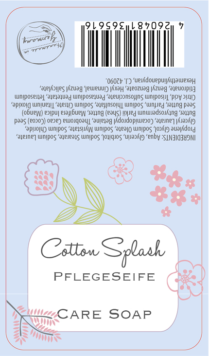 FS008 60×105mm Pflegeseife Cotton-Splash