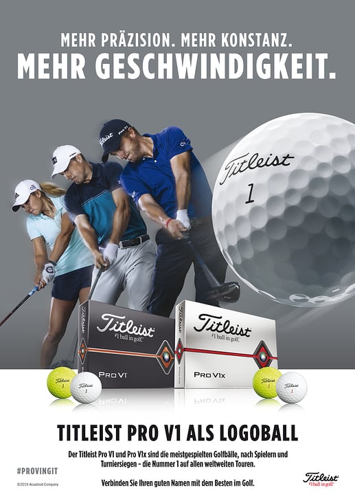 Poster Golfbälle, Kunde: TITLEIST