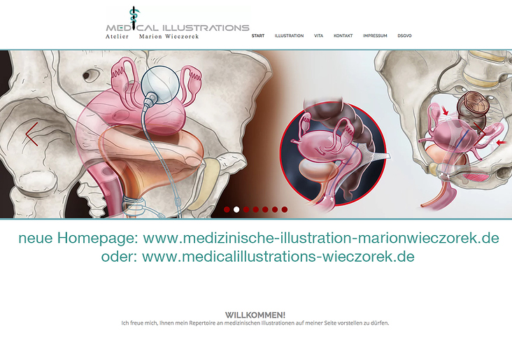 Neue Homepage nur für Medizinische Illustration