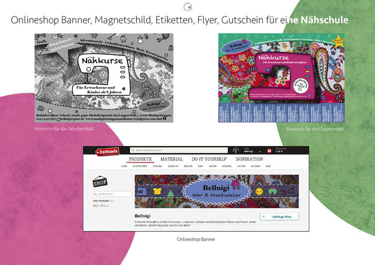 Online-Shop-Banner, Magnetschild, Preisschilder