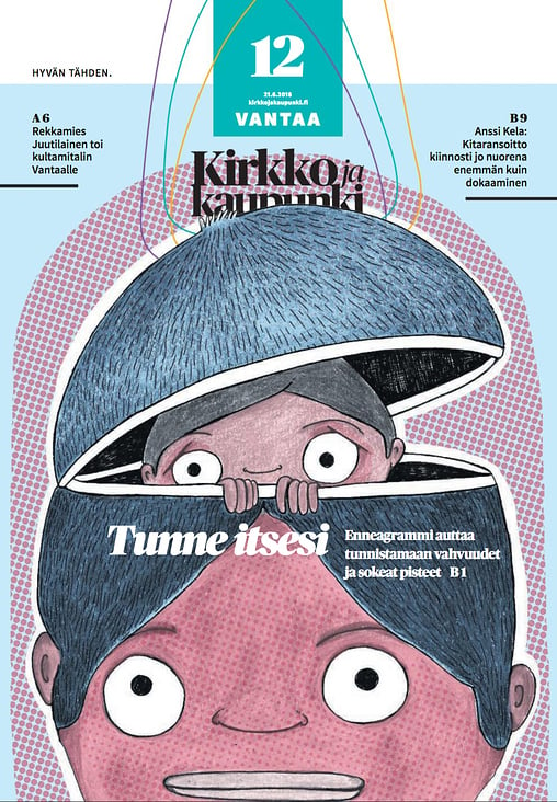 Titelbild für das Magazin „Kirkko ja Kaupunki“ in Helsinki,Finnland. (Church and the City- magazine)