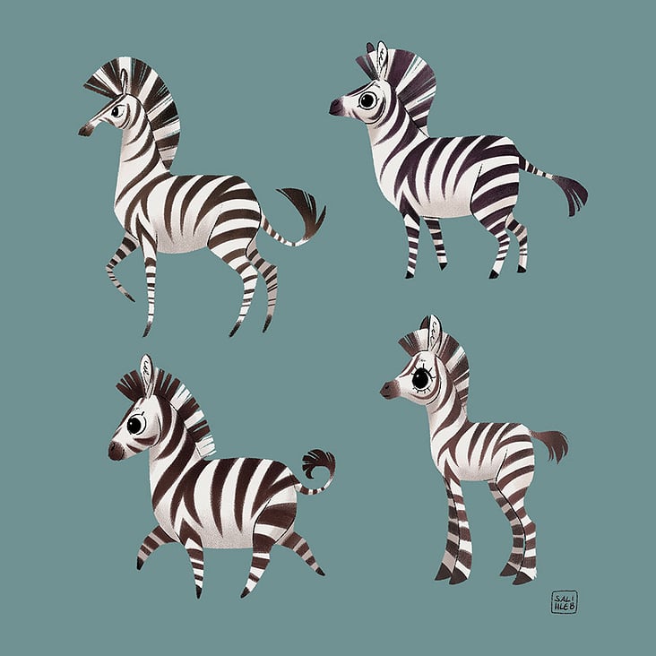 Zebra Character Design