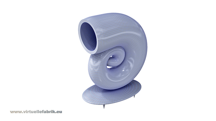 3D Modell Lautsprecher als Schneckengehäuse genial für den 3D Drucker