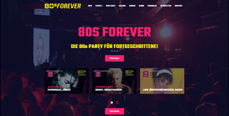 80s Forever Startseite