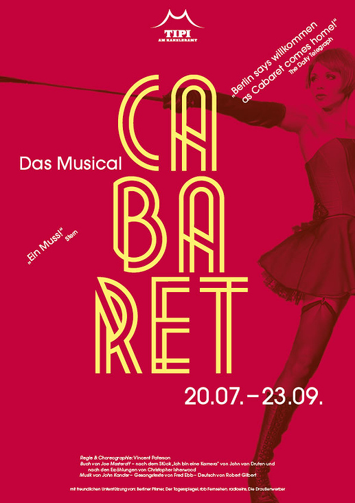 »Cabaret« Plakat (Entwurfsphase)