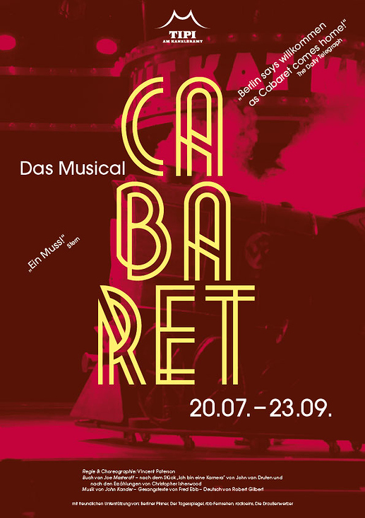 »Cabaret« Plakat (Entwurfsphase)