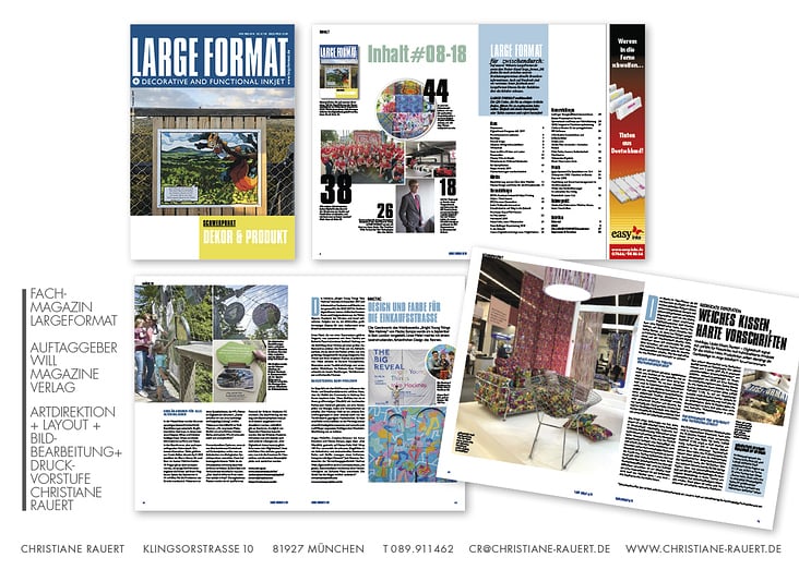 AD 9.2017 −1.2019 LargeFormat, willMagazine Verlag, München