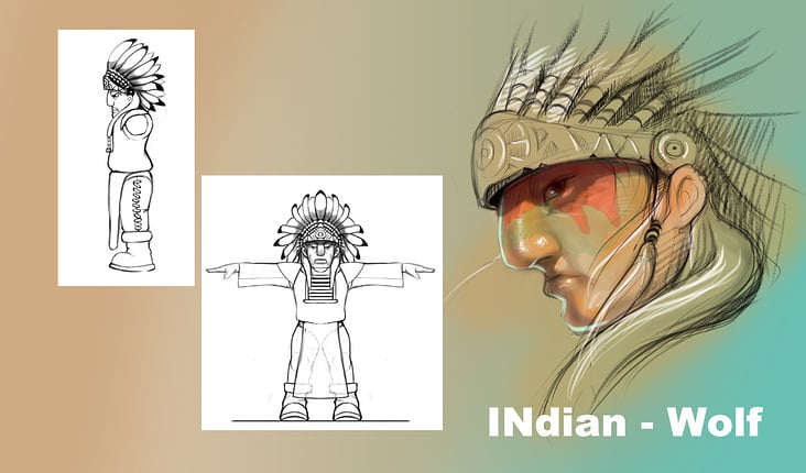 indian  wolf TPOSE2