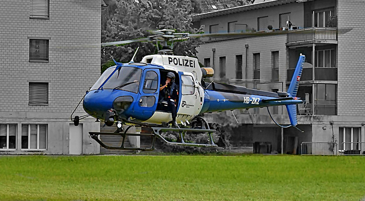 Hubschrauber im  Einsatz