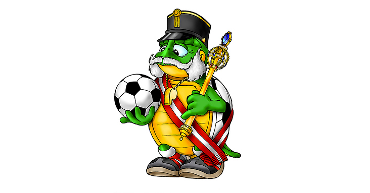 Poldi aka Tartagoal, das Maskottchen der Kronen Zeitung bei der Fußball EM 2016