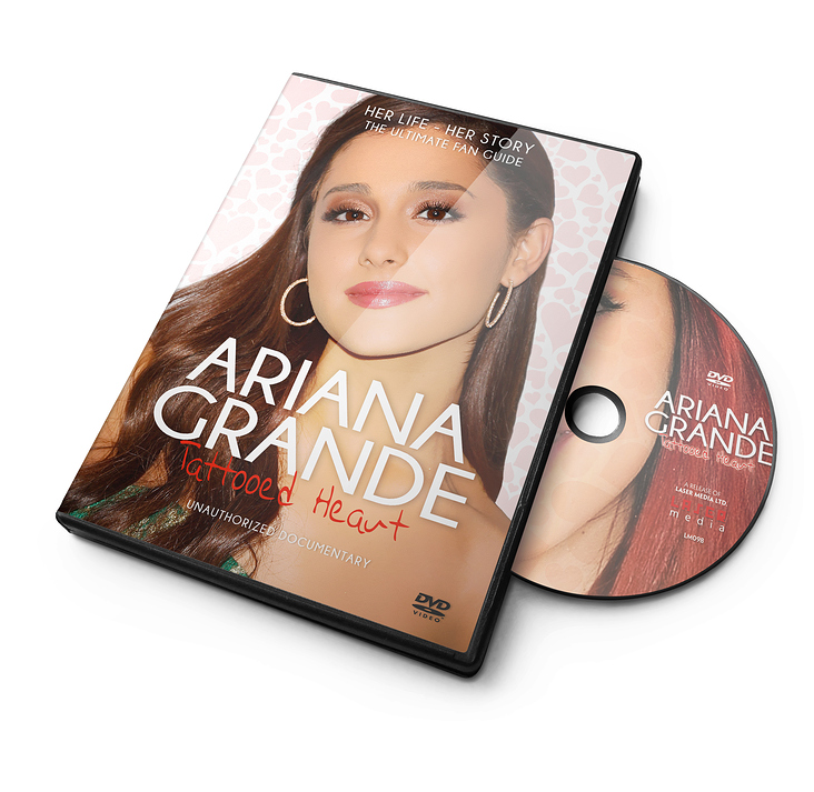 DVD Gestaltung „Ariana Grande Documentary – Tattoed Heart“