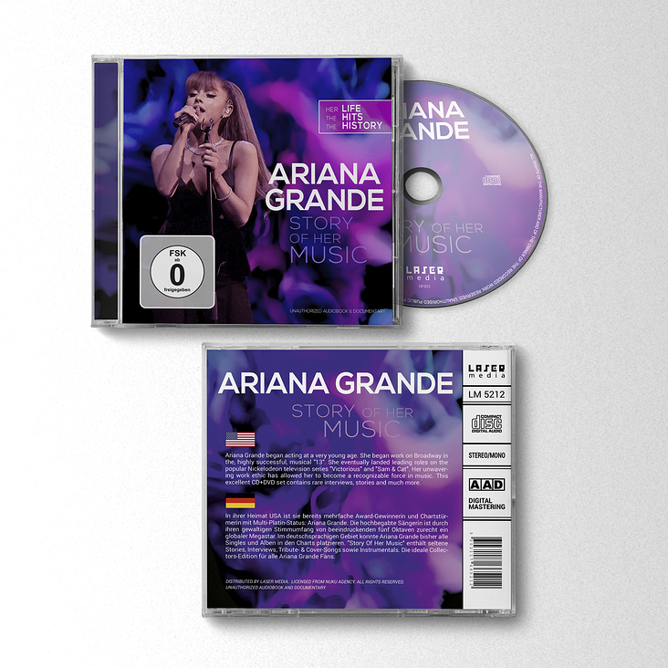 CD Artwork „Ariana Grande Story“