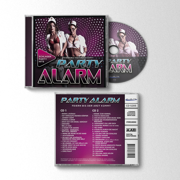 CD Artwork „Schlagerparty Alarm“