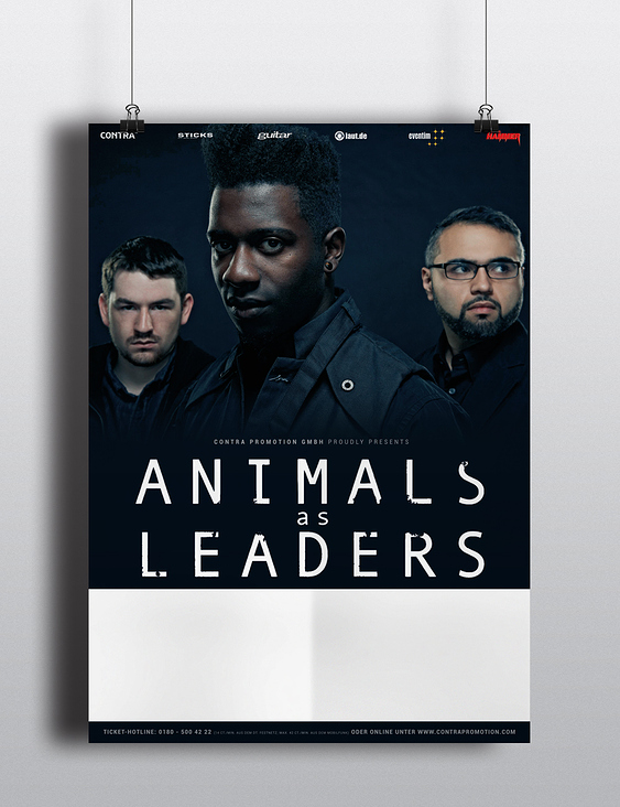 Plakatdesign „Animals as Leaders“