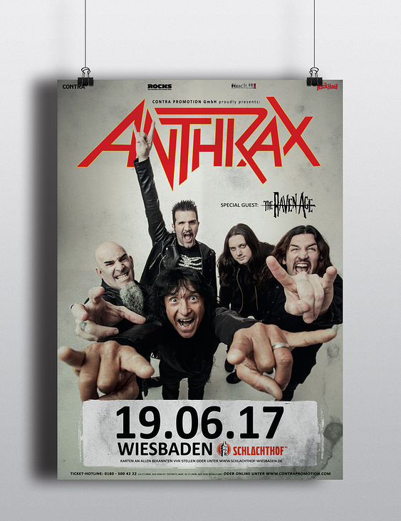 Plakatdesign „Anthrax“