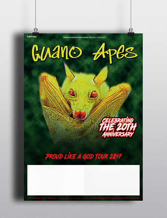 Plakatdesign „Guano Apes“