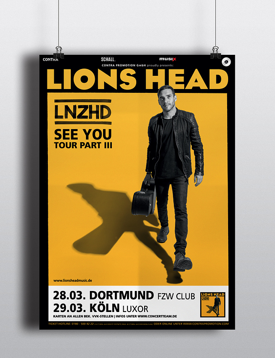 Plakatdesign „Lion’s head“