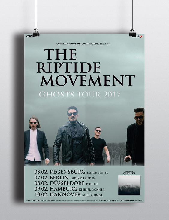 Plakatdesign „The Riptide Movement“