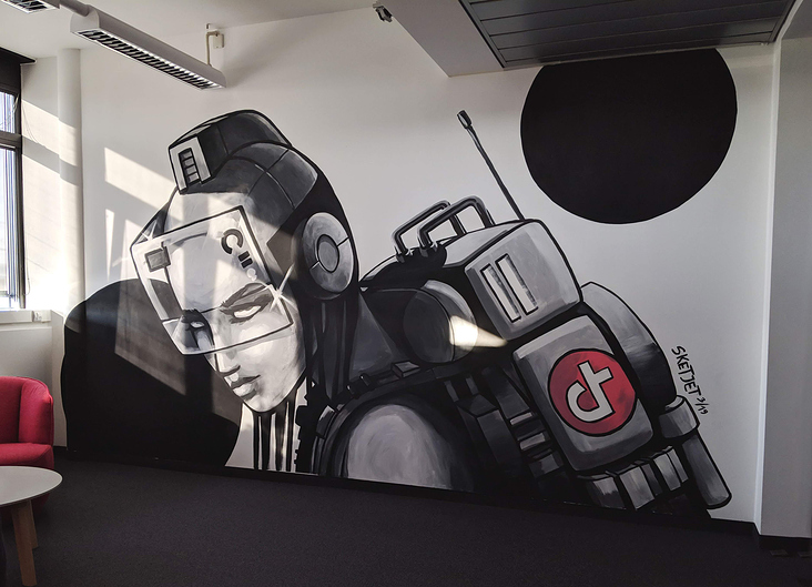 THE EXPLORER – Acrylic Office Mural