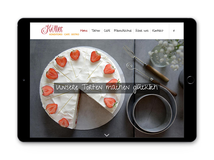 Website für Café Kötter in Essen