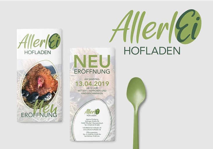 AllerEi Hofalden – LOGOENTWICKLUNG & FLYER