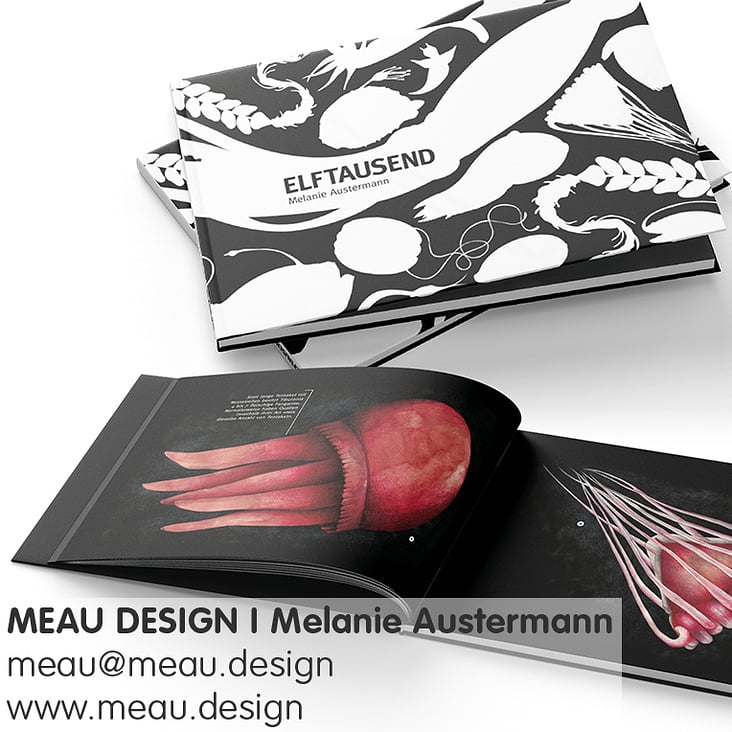 Editorial Design „ELFTAUSEND“, Coverdesign + Illustration
