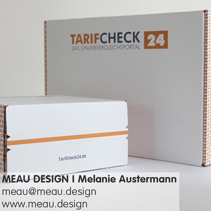 Verpackungsdesign / Packaging – Versandkartons für TarifCheck24