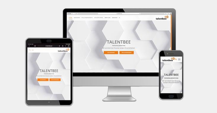 Webdesign Talentbee – Personalberatungsbüro aus Bielefeld