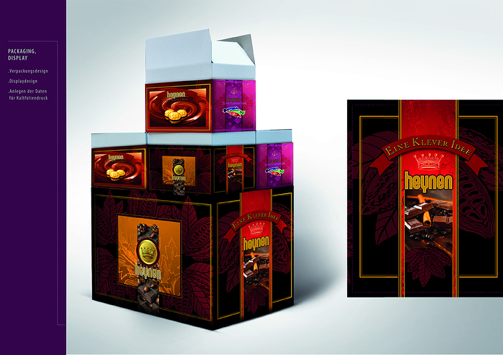 Stapeldisplay und Packaging für Foodpromotion