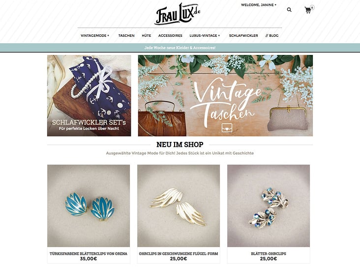 Frau Lux Vintage Onlineshop