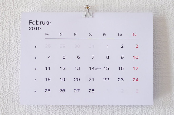 Kalender 2019 im Bauhausstil
