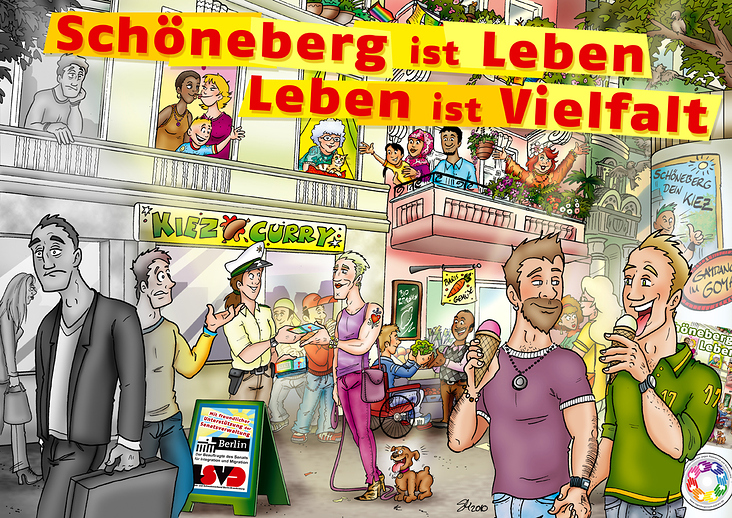 Schöneberg ist Leben, LSVD – Berlin / Brandenburg, Plakatmotiv