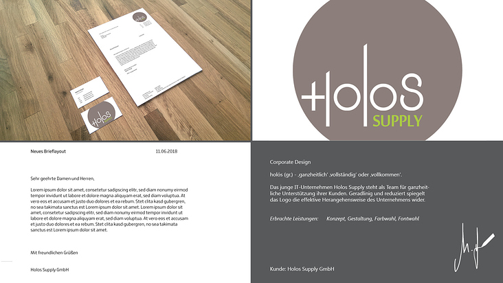 Corporate Identity Holos Supply