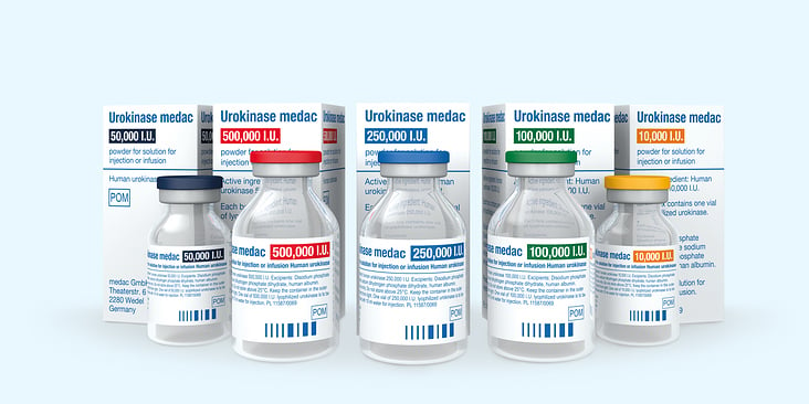 medac – Urokinase Packaging
