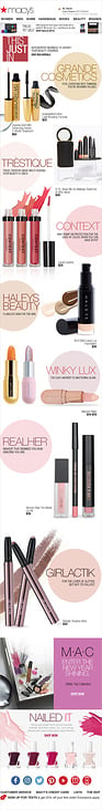 Macy’s.com Beauty email