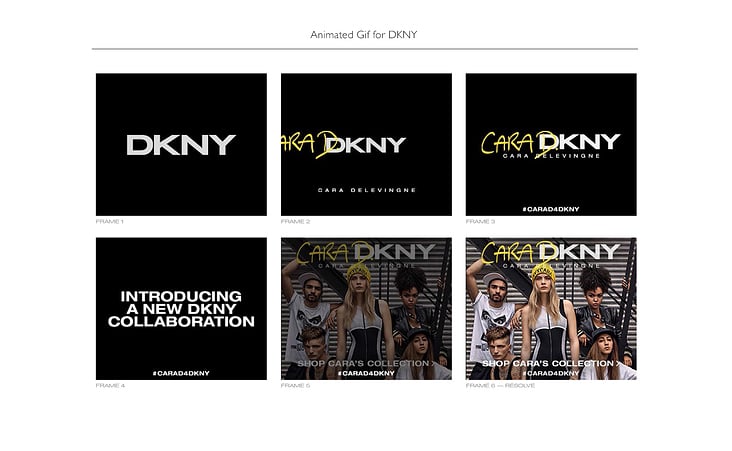 DKNY animated gif banner