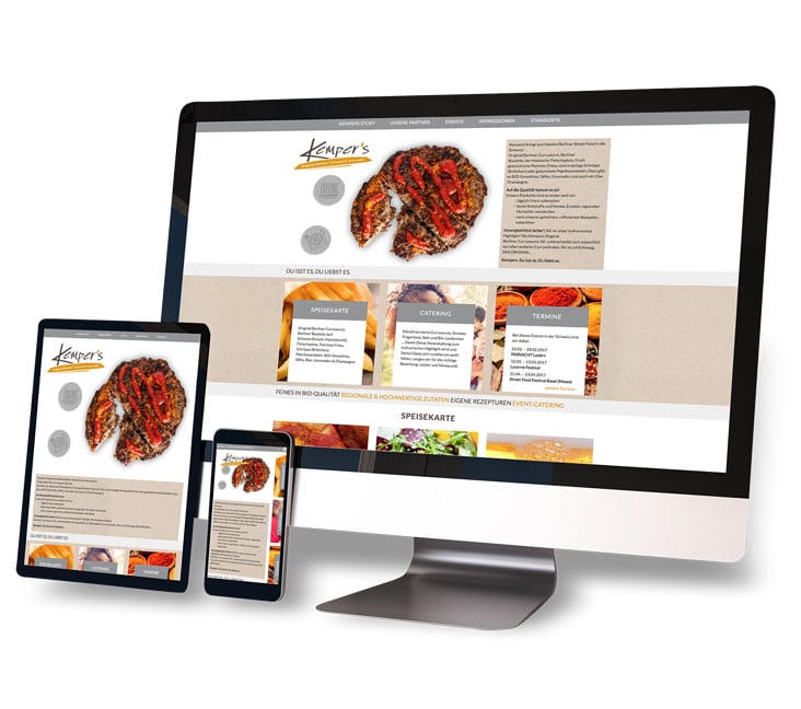 Webdesign Kempers (Gastronomie)