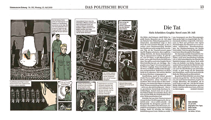 Rezension in der „Süddeutschen Zeitung zur Graphic Novel von Niels Schröder