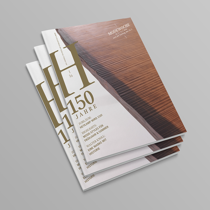 Konzept und Gestaltung Journal Hetkamp (26 Ausgaben)