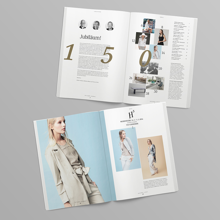 Konzept und Gestaltung Journal Hetkamp (26 Ausgaben)