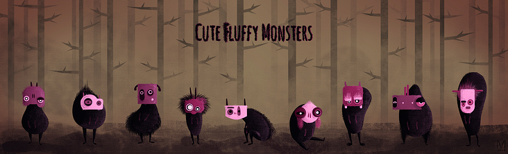 Cute, Fluffy Monsters