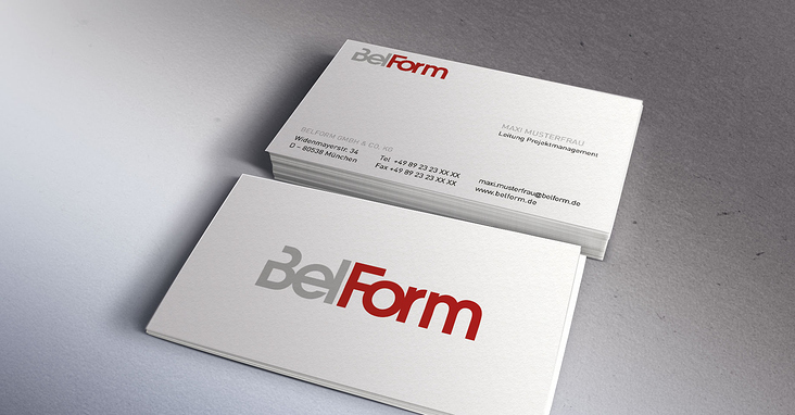 Visitenkarten Design für BelForm