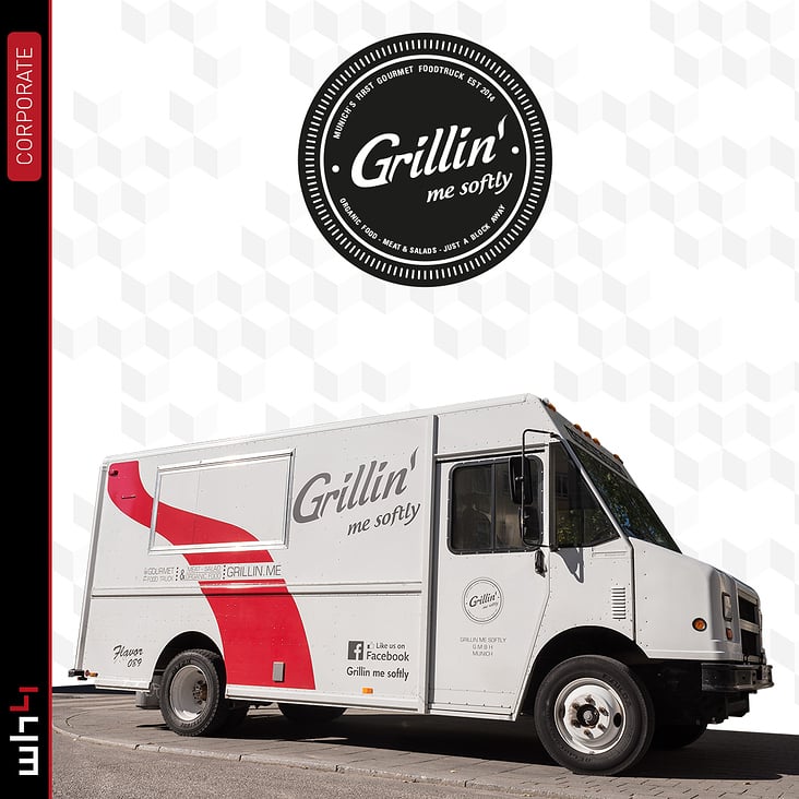 Foodtruck Branding „Grillin’ me softly“ München