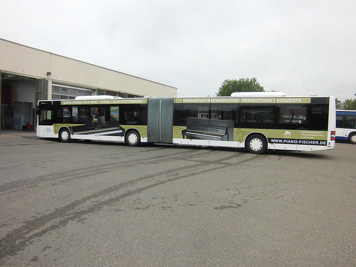 Busbeschriftung PIANO-FISCHER