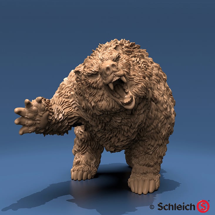 Schleich Höhlenbär – Finales 3D Modell