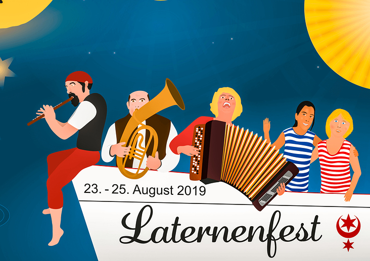 Ausschnitt – Plakat zum Laternenfest in Halle 2019