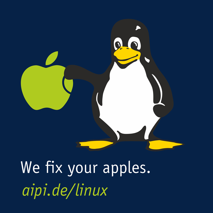 we fix your apples | aipi.de/linux