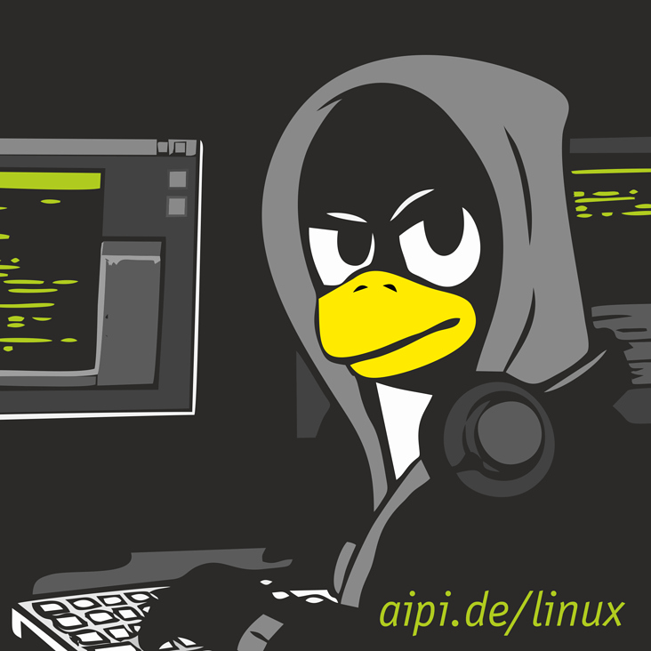 Linux | Hacker | Tux | IT-Sicherheit | aipi.de/linux
