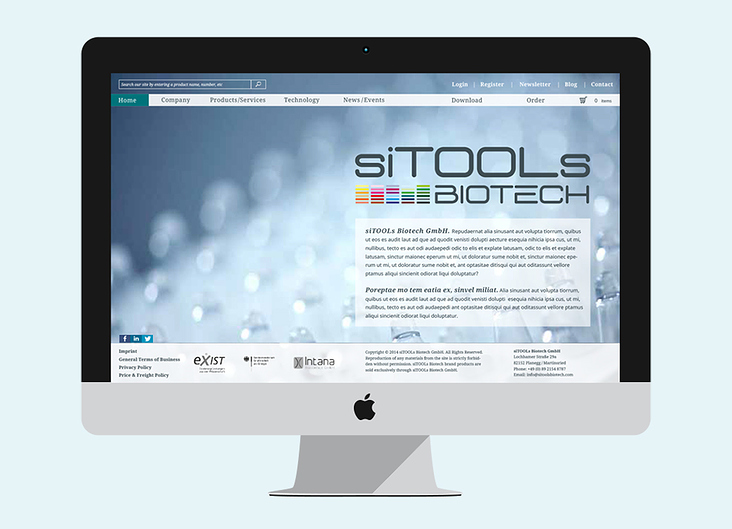 siTools biotech gmbh Website